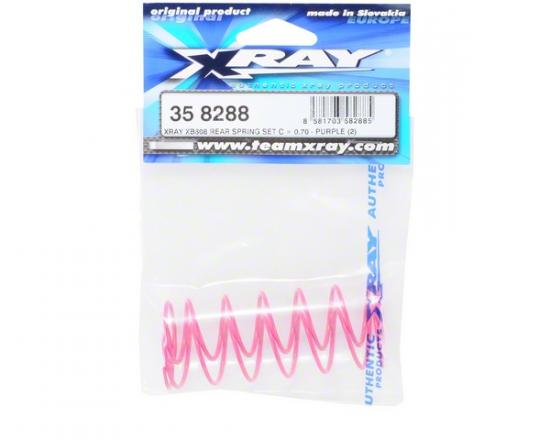 XRay XB808 Rear Spring Set C = 0.70 - Purple (2)