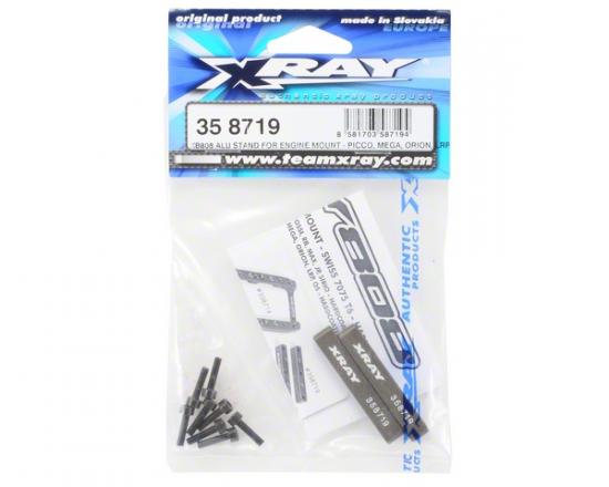 XRay XB808 Aluminium Stand For Engine Mount - Picco, Mega, Orion, Lrp, OS - Hard Coated