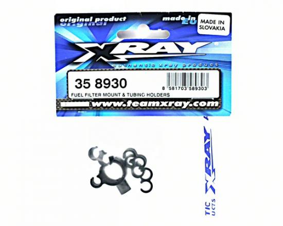 XRay Fuel Filter Mount + Tubing Holders