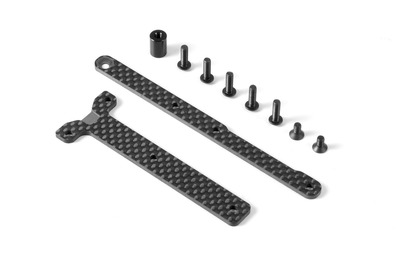 XRay Graphite Chassis Brace Upper Deck - Saddle Pack (2)