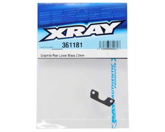 XRay Graphite Rear Lower Brace 2.0mm — image 2 of 2