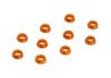 XRay Aluminium Conical Shim 3X6X2.0mm - Orange (10)