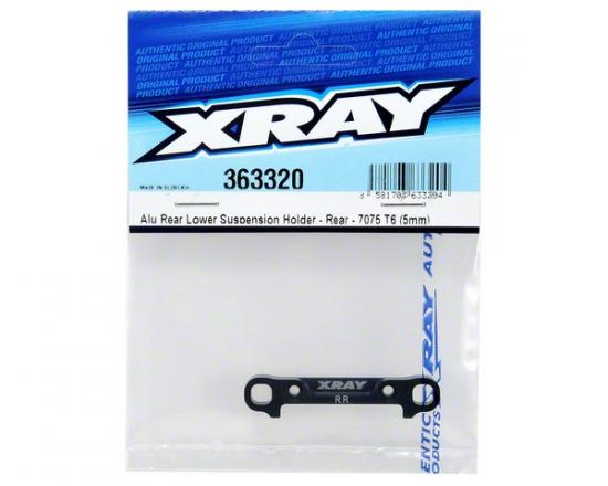 XRay Aluminium Rear Lower Susp. Holder - Rear - 7075 T6 (5mm)