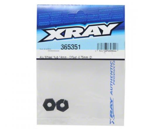 XRay Aluminium Wheel Hub 14mm - Offset -0.75mm (2) ** CLEARANCE **
