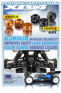 XRay Aluminium Drive Shaft Safety Collar - Black (3)