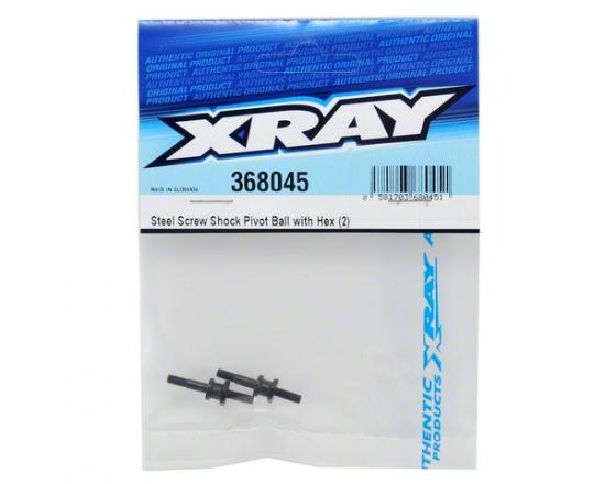 XRay Steel Screw Shock Pivot Ball With Hex (2)