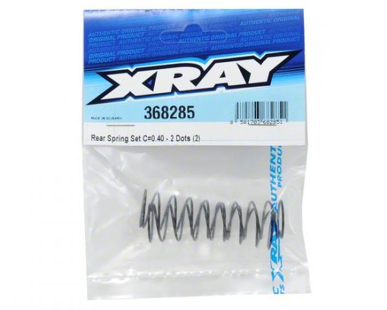 XRay Rear Spring Set C=0.40 - 2 Dots (2)