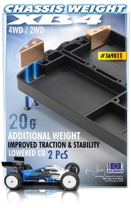 XRay Brass Chassis Weight 20G (2)