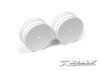 XRay XB4 Front Wheels - White Aerodisk - 14mm Hex (2)