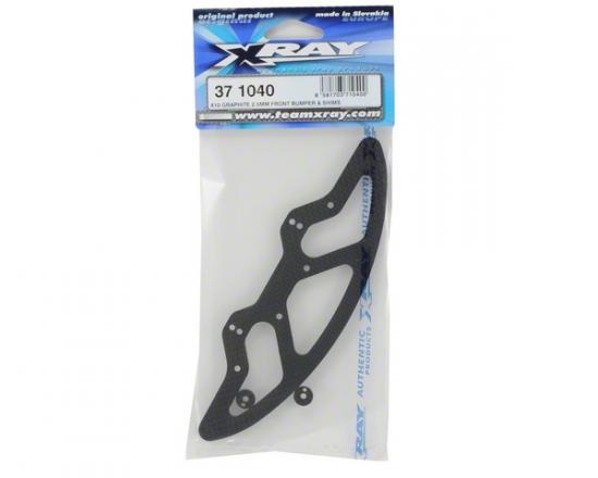 XRay X10 Graphite 2.5mm Front Bumper + Shims - V2
