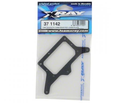 XRay Link Graphite 2.5mm Rear Pod Lower Plate