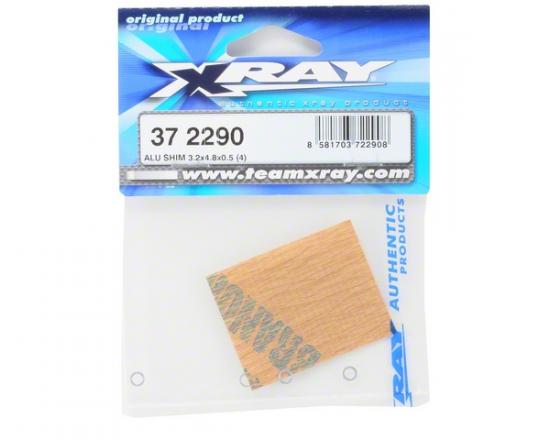 XRay Aluminium Shim 3.2X4.8X0.5 (4)