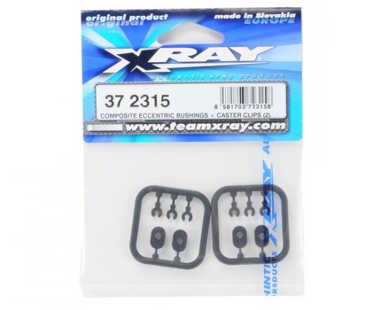 XRay Composite Eccentric Bushings + Caster Clips (2)