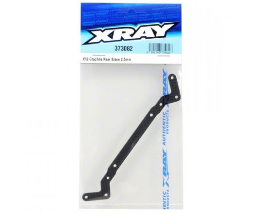 XRay X12 Rear Brace - Graphite 2.5mm