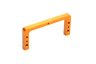 XRay X1 Aluminium 1 Piece Servo Mount - Orange