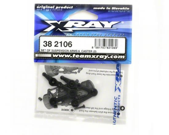 XRay Set Of Suspension Arms 6 Deg Caster (2)