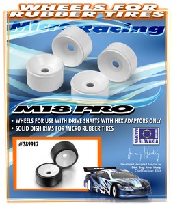XRay Wheel Aerodisk M18 Pro (Hex Hub) - Rubber (2+2)