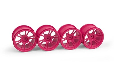 XRay M18Mt Starburst Wheels - Pink (4)