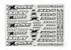 XRay XB4 Sticker For Body - White