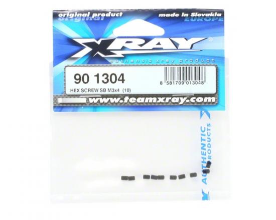 XRay Hex Screw Sb M3X4 (10)
