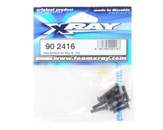 XRay Hex Screw SH M4X16 (10)