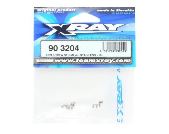 XRay Hex Screw Sfh M2X4 - Stainless (10)