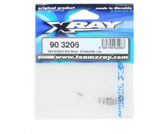 XRay Hex Screw Sfh M2X6 - Stainless (10)