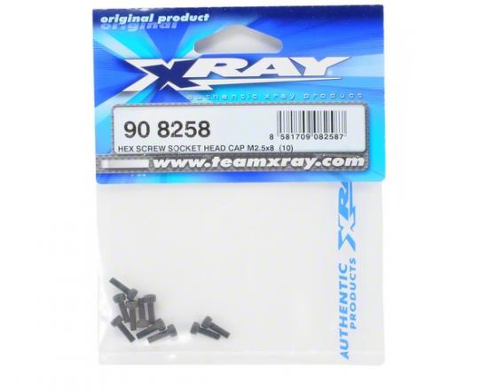 XRay Hex Screw Socket Head Cap M2.5X8 (10)