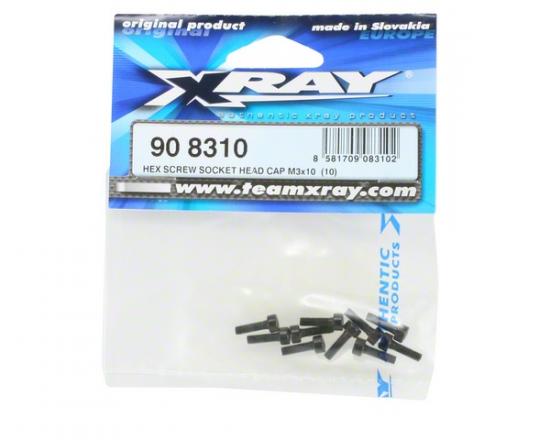 XRay Hex Screw Socket Head Cap M3X10 (10)
