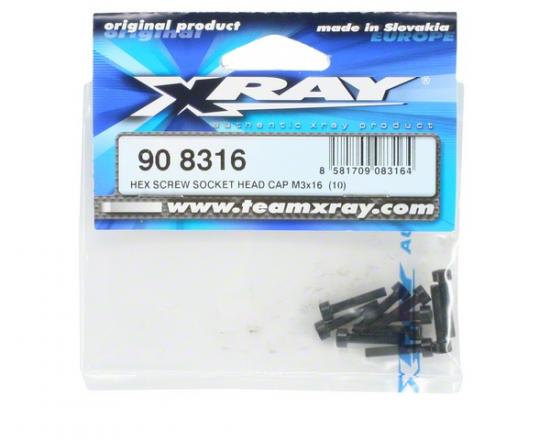 XRay Hex Screw Socket Head Cap M3X16 (10)