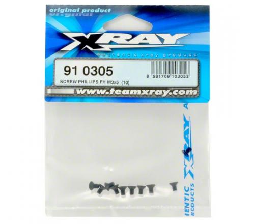 XRay Screw Phillips M3X5 (10)