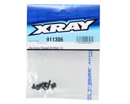 XRay Hex Screw Flanged SH M3X6 (10)