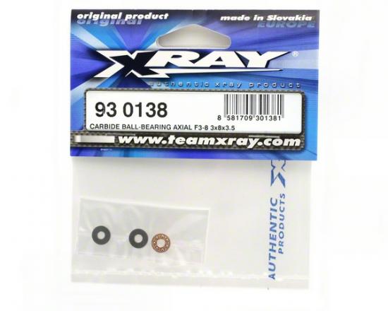 XRay Carbide Ball Bearing Axial F3-8 3X8X3.5 - V2