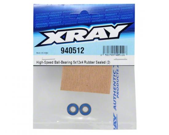 XRay High Speed Ball Bearing 5X12X4 Rubber Sealed (2)