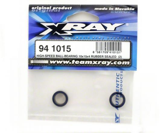XRay High Speed Ball Bearing 10X15X4 Rubber Sealed (2)