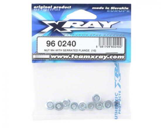 XRay Nut M4 With Serrated Flange (10)