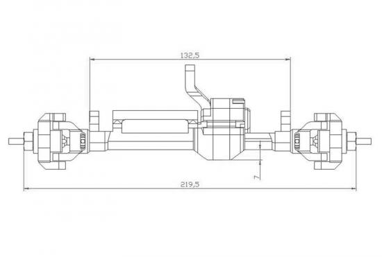 RC4WD Bully 2 Competition Crawler Front Axle