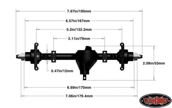 RC4WD Yota II Ultimate Scale Cast Axle (Front)