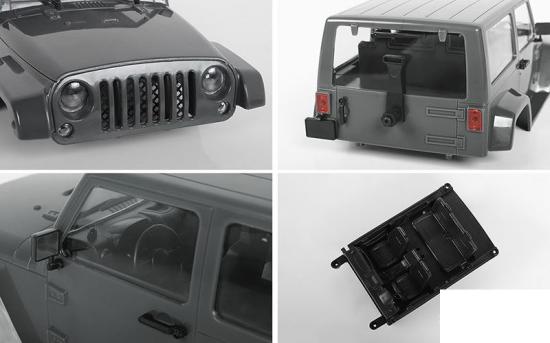 RC4WD Black Rock Body Set for 1:18 Gelande II RC4WD
