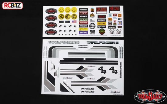 RC4WD Complete Graphic Decal Set for Mojave II 2/4 Door Body