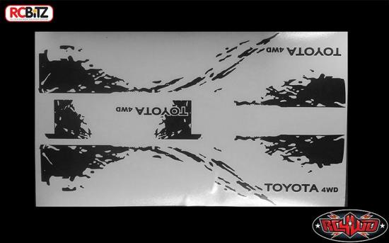 RC4WD Dirty Stripes for Mojave II 2/4 Door Decal Sheet