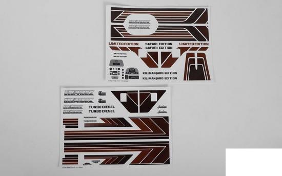Complete Graphic Decal Set for Cruiser Body RC4WD
