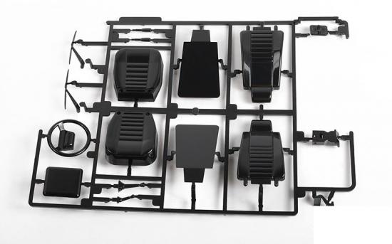 RC4WD 2015 Land Rover Defender D90 Front Seats and Dashboard Details RC4WD