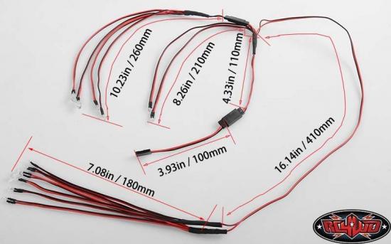 RC4WD LED Basic Lighting System For Cruiser Body Set