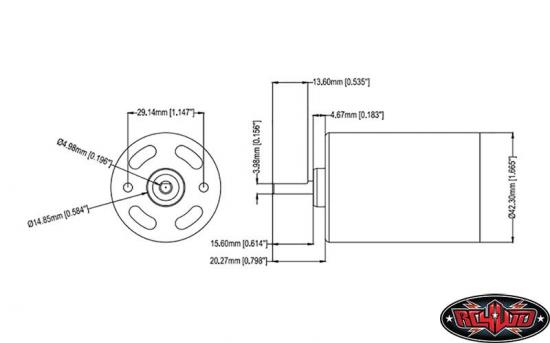 RC4WD 750 Crawler Brushed Motor &mdash; image 4 of 6