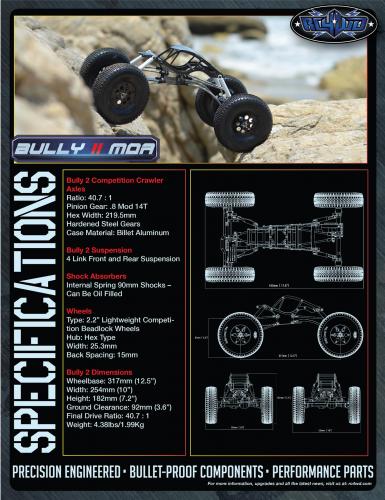 RC4WD Bully II Moa Competition Crawler Kit