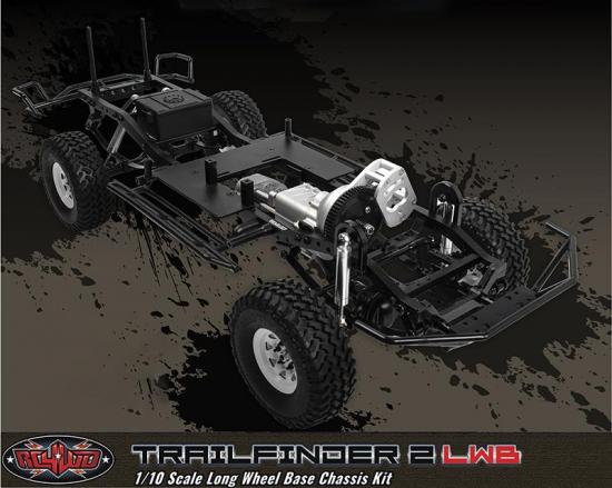 ホビーラジコン RC 4WD TF2 LWB Trail Finder 2 LWB Chassis Set rails TF2 Double Cab RC4WD Z