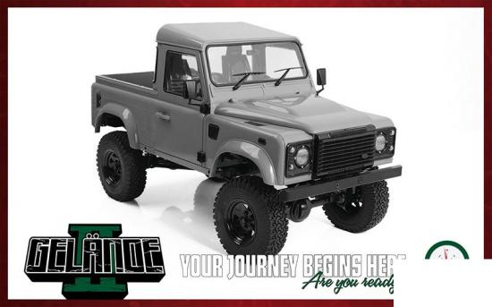 RC4WD Gelande II Kit w/ 2015 Land Rover Defender D90 Hard Body Set RC4WD