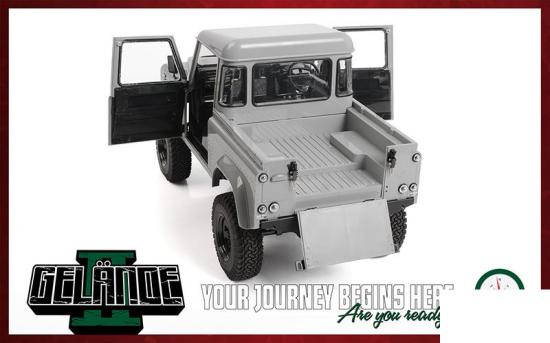 RC4WD Gelande II Kit w/ 2015 Land Rover Defender D90 Hard Body Set RC4WD