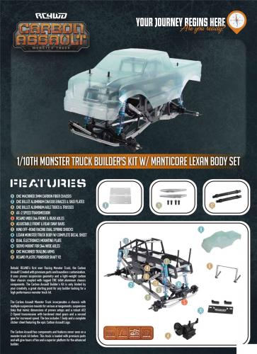 RC4WD Carbon Assault 1:10 Monster Truck KIT RC4WD